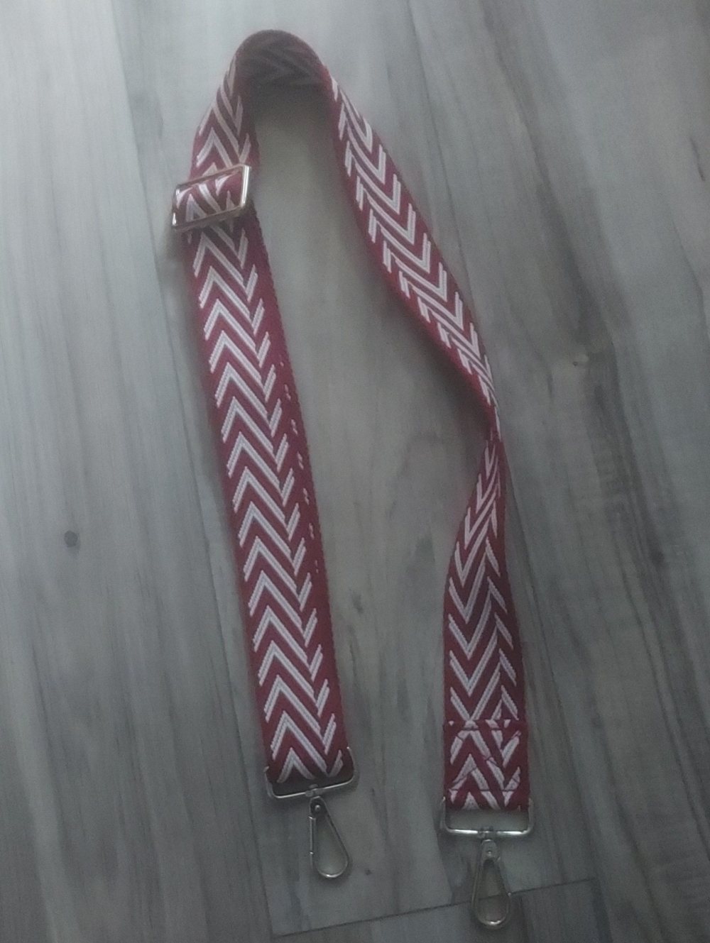 Adjustable Red Chevron Strap